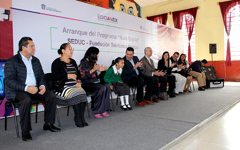 Aula Digital y Fundación Telefónica apoya la calidad educativa en el Estado de México
