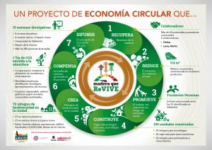 infografia cartel medio ambiente economia circular
