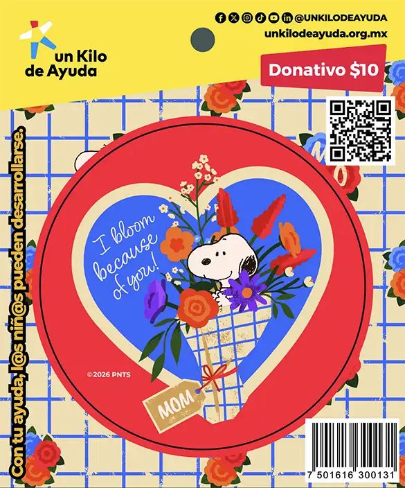 Colección stickers Snoopy Un Kilo de Ayuda Soriana