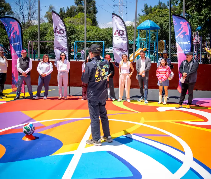 Cancha rehabilitada Scotiabank Comex Álvaro Obregón