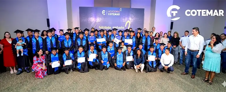Con el objetivo de impulsar la excelencia operativa y el crecimiento personal, Cotemar tituló a 88 graduados de su programa académico, abarcando desde educación básica hasta especializaciones técnicas en soldadura y tubería.