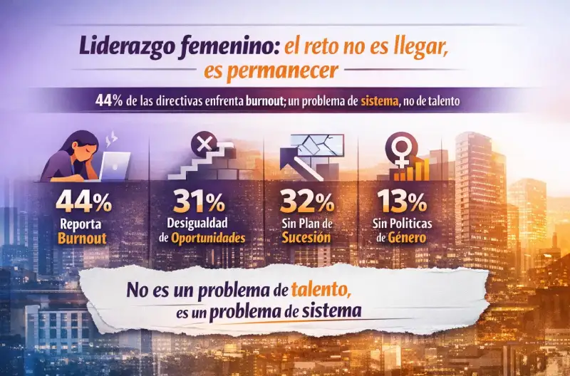 liderazgo femenino burnout estructuras corporativas