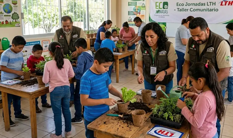 Voluntarios en Eco Jornadas LTH medioambiente