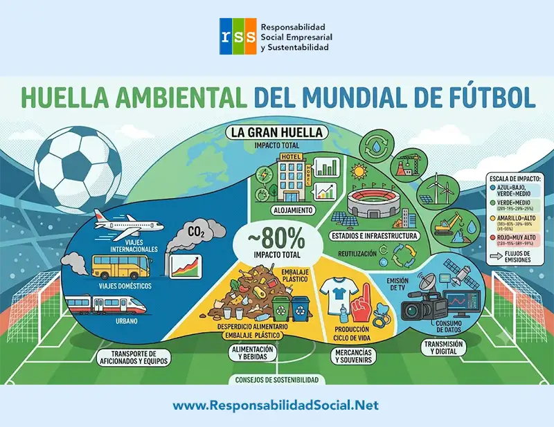 Huella ambiental del Mundial de Futbol.