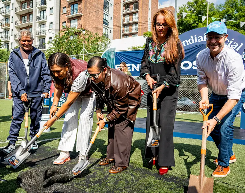 Comunidad rehabilita cancha Tezozómoc Azcapotzalco Mundial Social