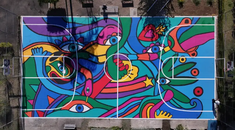 Murales comunitarios deportivos en Zapopan Jalisco