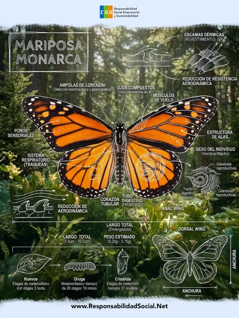 Infografía: Mariposa Monarca